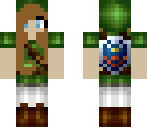 link with brown hair