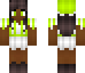 girl in lime colors