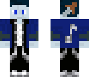 icy splitwhistle with blue hair