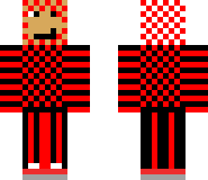 red and black
