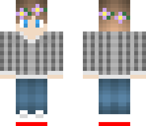 flannel flower crown boy