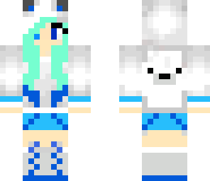 polar bear hoodie girl