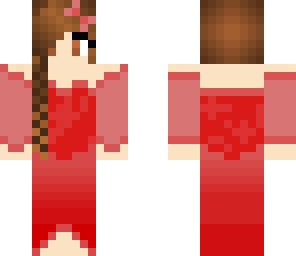 red dress