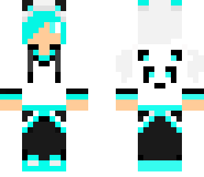light blue panda boy