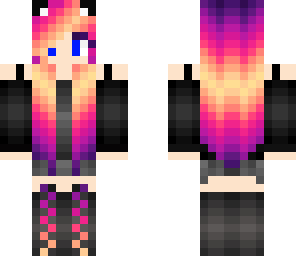 rainbow cat girl
