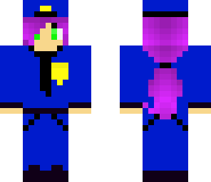 security guard purple girl