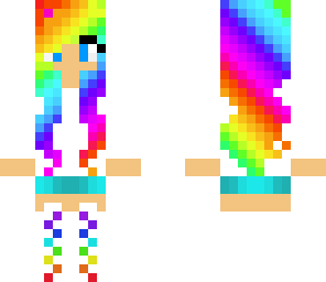 rainbow hair