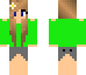 lime green girl