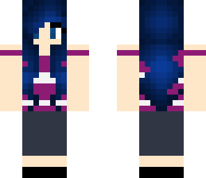 girls with blue hair