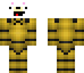 derpy polar bear in golden freddy's suit