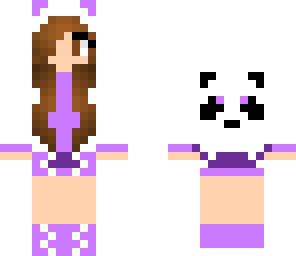 purple panda girl