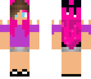 pink hair girl