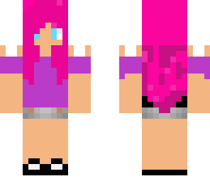pink hair girl