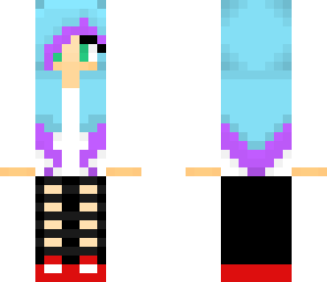 dyed hair girl