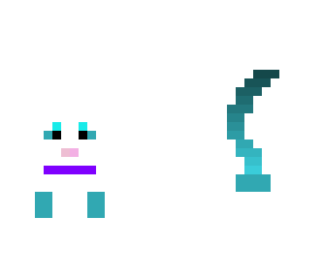 white cat purple collar