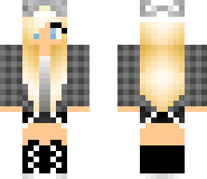 blonde skater girl