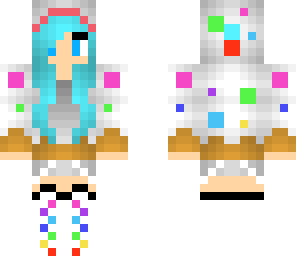 edited rainbow cake girl