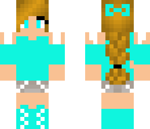 blue casual girl