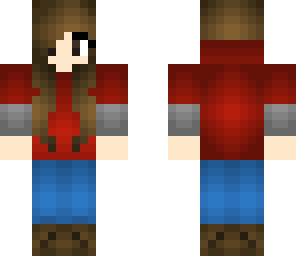 red hoodie girl