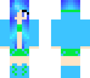 fancy blue girl