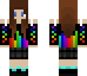 rainbow music girl
