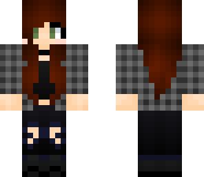 gothic plaid girl