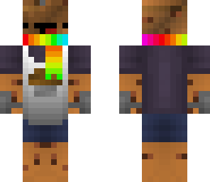 edited rainbow muffin scarf derp