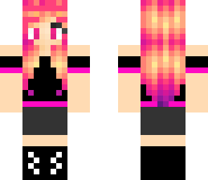pink haired girl