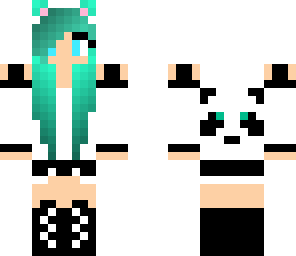 blue panda girl