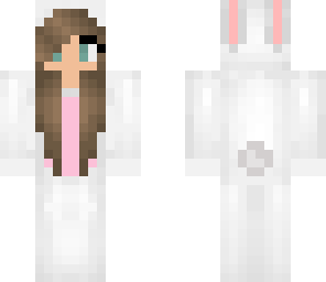 cute bunny girl with blue eyes