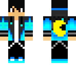 pacman flaming boy