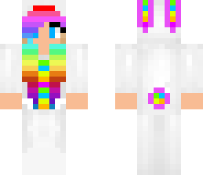 rainbow bunny girl edited