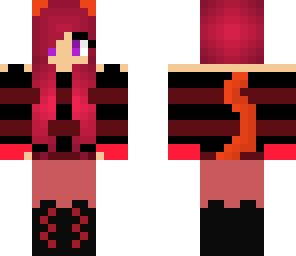 magenta cat girl