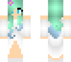 dress with blue hair