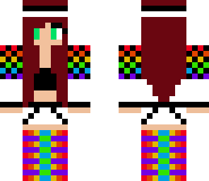 rainbow red head