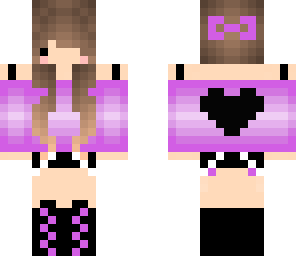 cute purple and black chibi girl