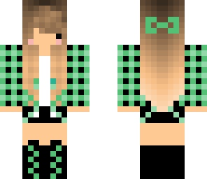 mint green chibi girl