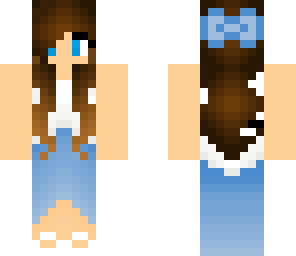 blue dress girl