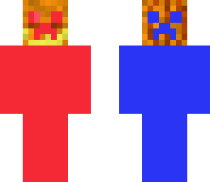 red and blue