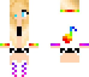 rainbow blonde girl