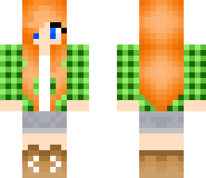 green checkered jacket girl