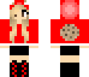 red cookie monster girl