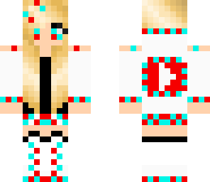 red and blue youtube girl