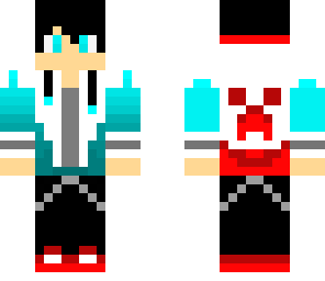red and blue