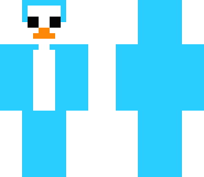 cute blue penguin