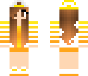 orange yellow ombre girl