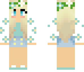 green flower girl