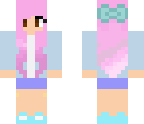 cute girl pink hair