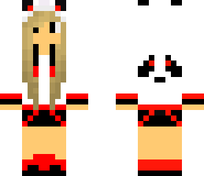 panda girl red