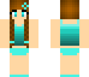 blue ombre two-piece swimsuit